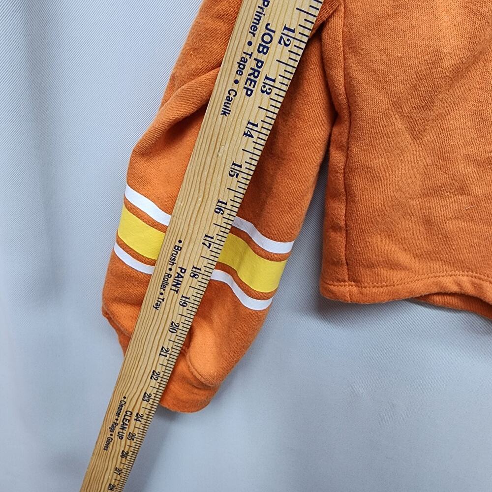 🧡 FRIENDS Love Tribe Sweatshirt Womens XLARGE Sporty Cropped Orange Fall Coffee - Picture 8 of 9